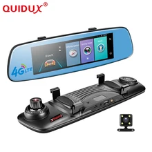Quidux E06 4 г Видеорегистраторы для автомобилей 7.84 «Touch ADAS удаленного Мониторы зеркало заднего вида с DVR и камера Android Dual объектив 1080 P WI-FI dashcam