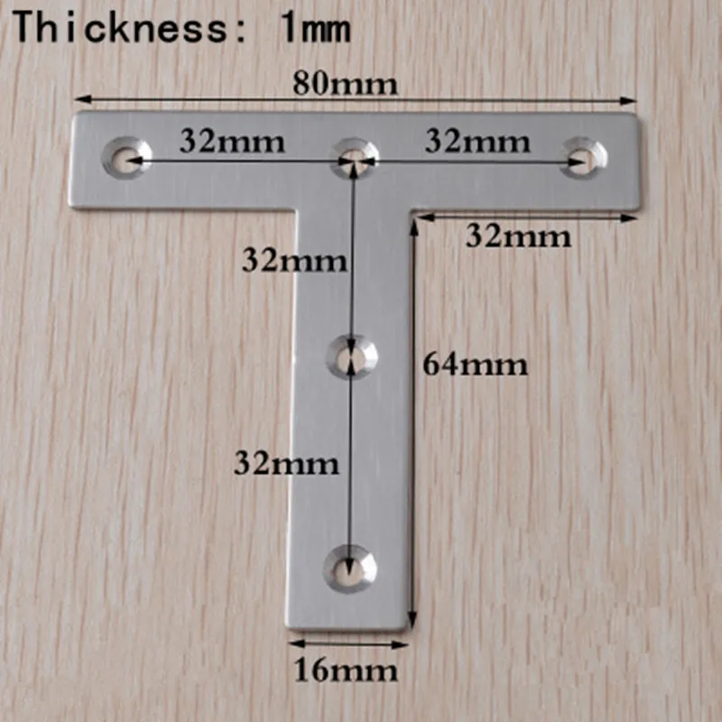 80MM T angle code Connect buckle Stainless steel fasteners Rectangular