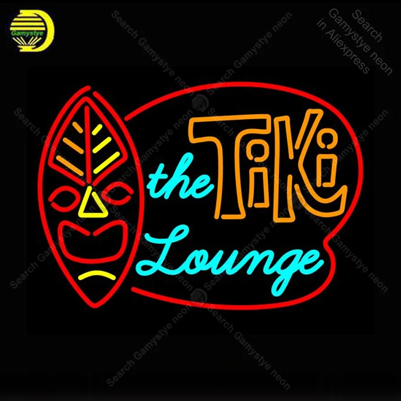 Neon Sign for Tiki Store the lounge Bulb handcraft Beer bar signglass neon signboard Decorate Hotel restaurant advertise | Освещение