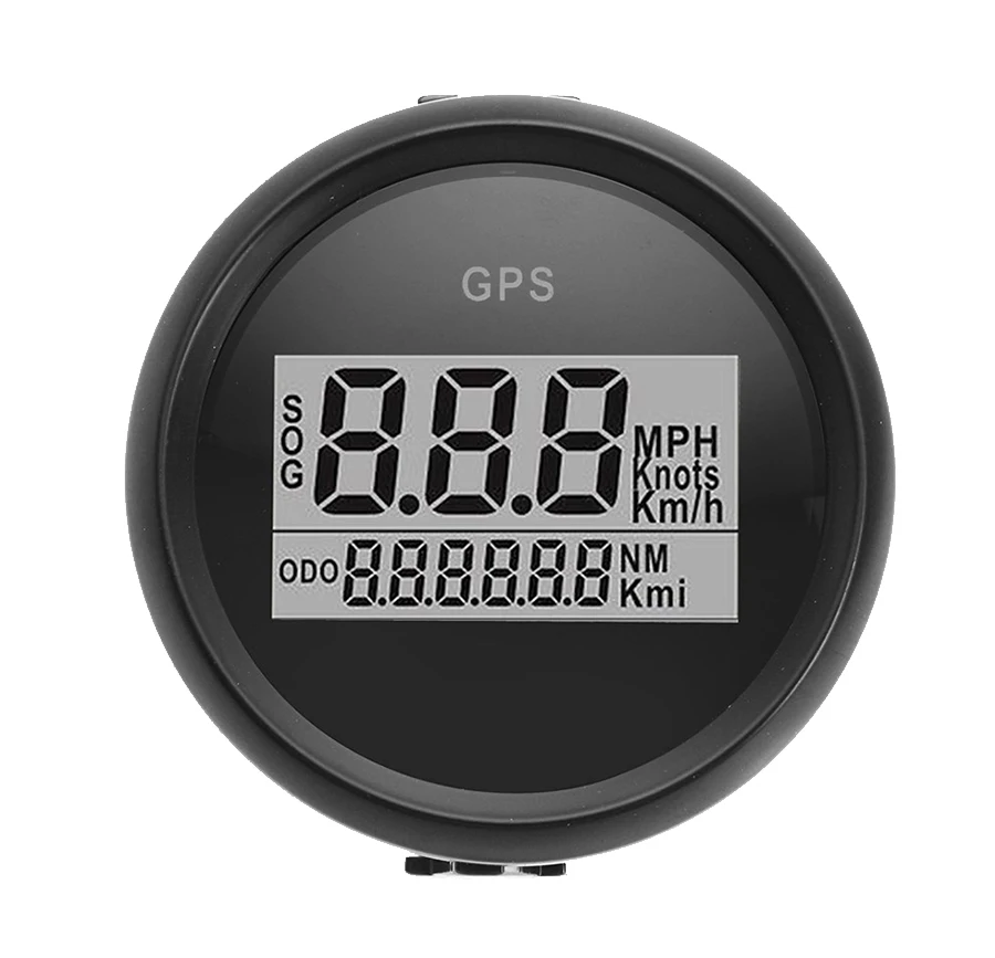 52mm Car GPS Speedometer Waterproof Truck Boat Digital LCD Speed Gauge