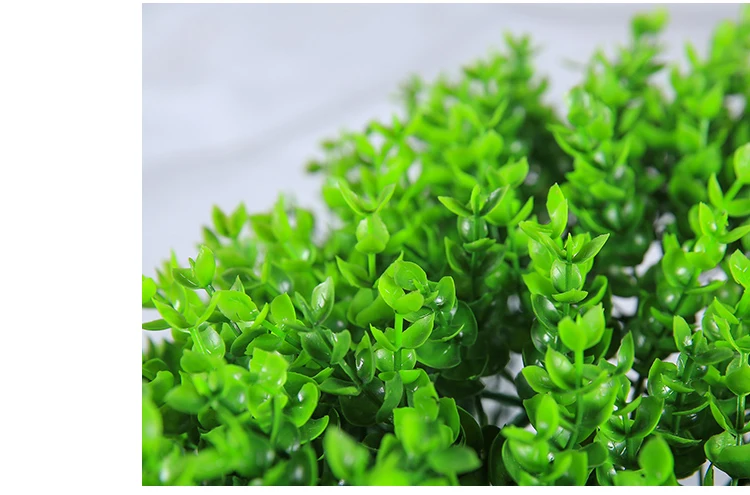 Erxiaobao 40*60 см Высокое качество полиэстер искусственные растения лист поддельные имитация травы газон комнатное ограждение цветок украшение стены