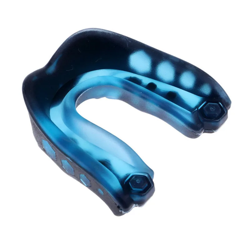 Для взрослых Профессиональный защита для рта защитные для зубов спортивные защитные мягкие силиконовые зубы протектор для тхэквондо MMA бокса - Цвет: Синий