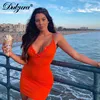 Dulzura ribbed knitted neon women mini dress sexy solid bodycon 2022 summer festival streetwear clothes party elegant clothing ► Photo 2/6