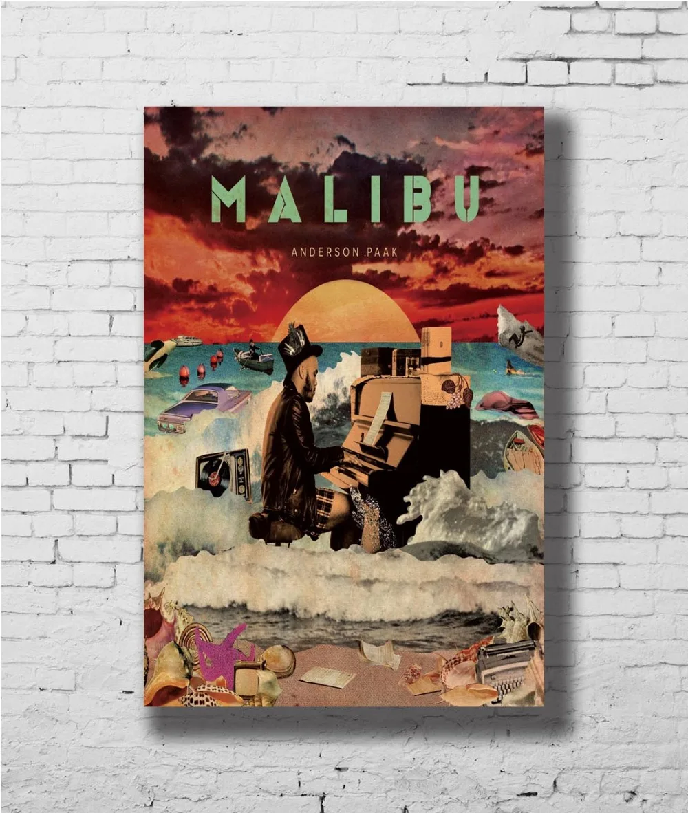 

Anderson Paak Malibu Custom Wall Sticker Home Decoration Silk Art Poster