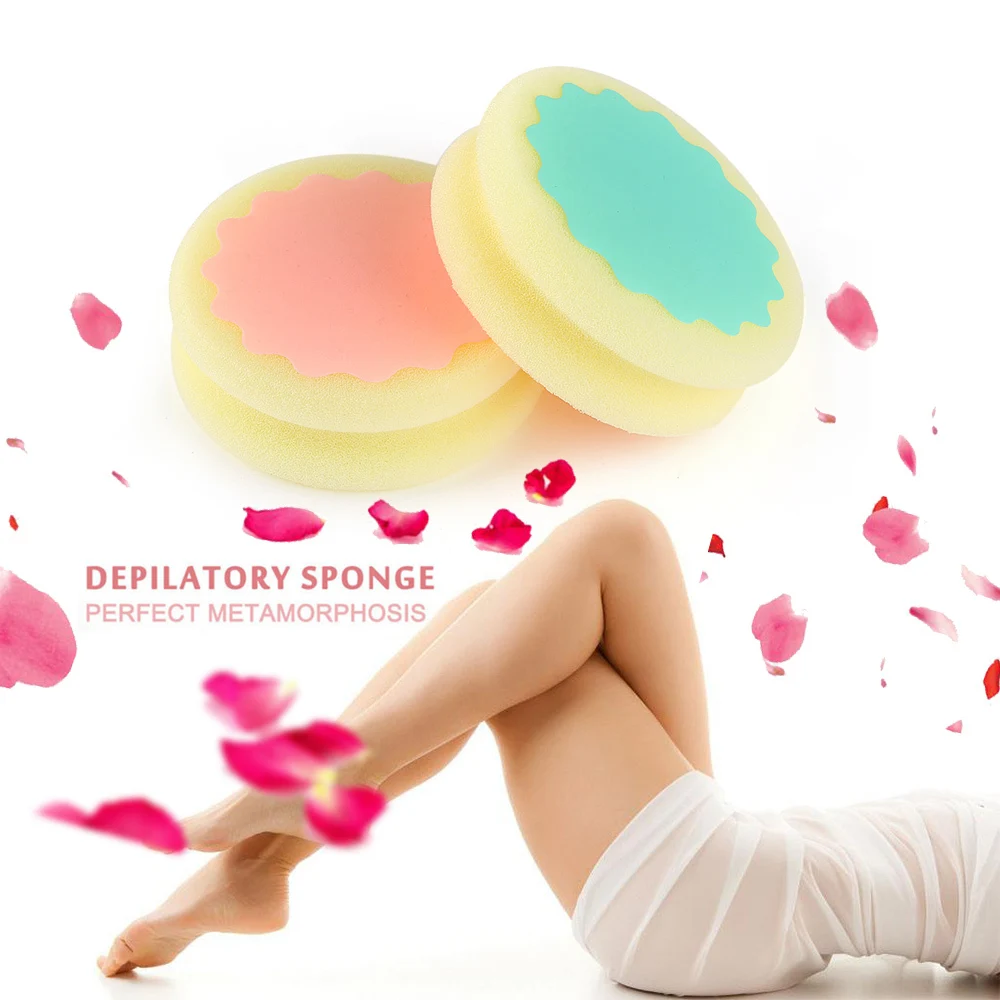 Random Color 1 Pc Soft Painless Smooth Leg Skin Pad Arm Face Hair