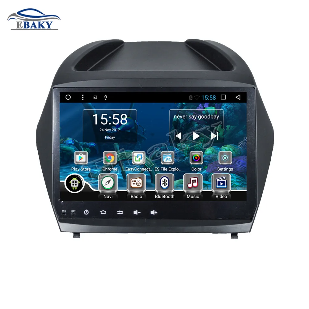 Excellent NaviTopia 10.1inch 1GB/2GB RAM Quad Core/Octa Core Android 7.1/8.1 Car DVD Radio for Hyundai ix35 2010- with GPS/wifi/map 2