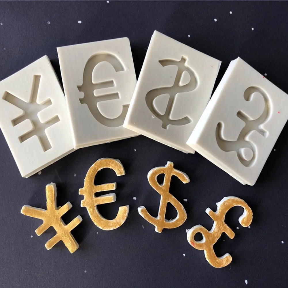 

Currency & Symbol Silicone Mold Fondant Mould Cake Decorating Tool Chocolate, Gumpastes Mold, Sugarcraft ,Kitchen Gadgets