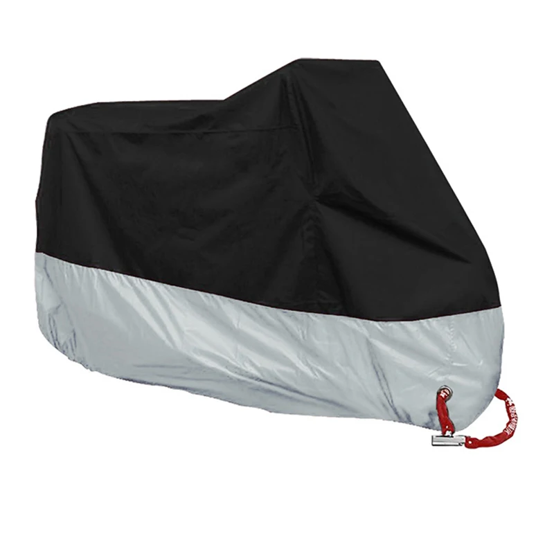XXXXL Outdoor Waterproof Motorcycle Motor Bike Cover Rain Dust UV Protector 116&quotx43&quotx55&quotinch with free storage bag | Автомобили