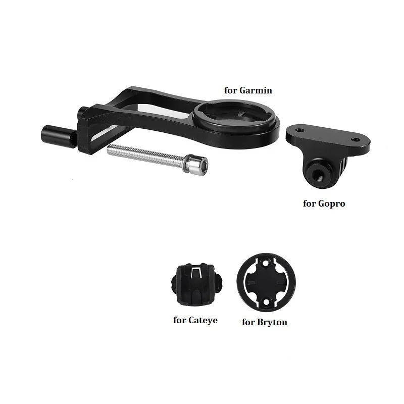 Велосипедный дорожный велосипед MTB компьютерный держатель секундомер Спидометр камера телефон фонарик держатель для Garmin Bryton Cateye Gopro - Цвет: Set Three