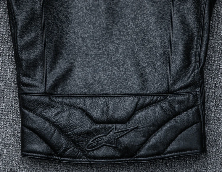 Mapesteed Защитная устанавливаемая мотоциклетная куртка мужская коровья кожа толстая Мото куртка клуба Мужская байкерская куртка зимняя 4XL M015