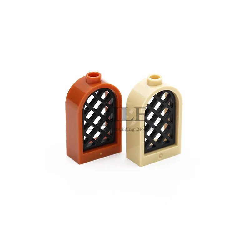 

Moc Window Pane Lattice Diamond with Rounded Top 30044 30046 DIY Building Enlighten Block Bricks Compatible Assembles Particles
