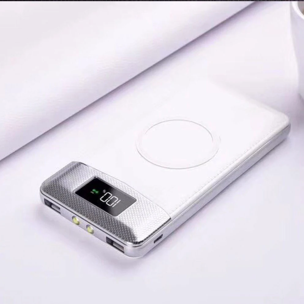 Wireless Quick Charger Power Bank 20000mah Portable Dual USB with Digital Display External Battery Powerbank for iphone X 8 Wireless Quick Charger Power Bank 20000mah Portable Dual USB with Digital Display External Battery Powerbank for iphone X 8