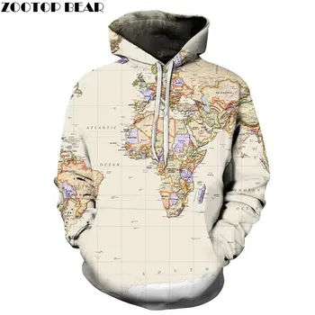 

Map South Pole 3D Printed Men Pullover Sweatshirt Pullover Hoodie Fashion Casual Men Streetwear Sweatshirt Hoodies ZOOTOP BEAR