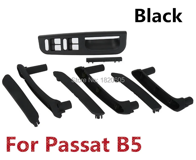 1 Set High Quality Black Interior Door Handle Armrest handle With Trim