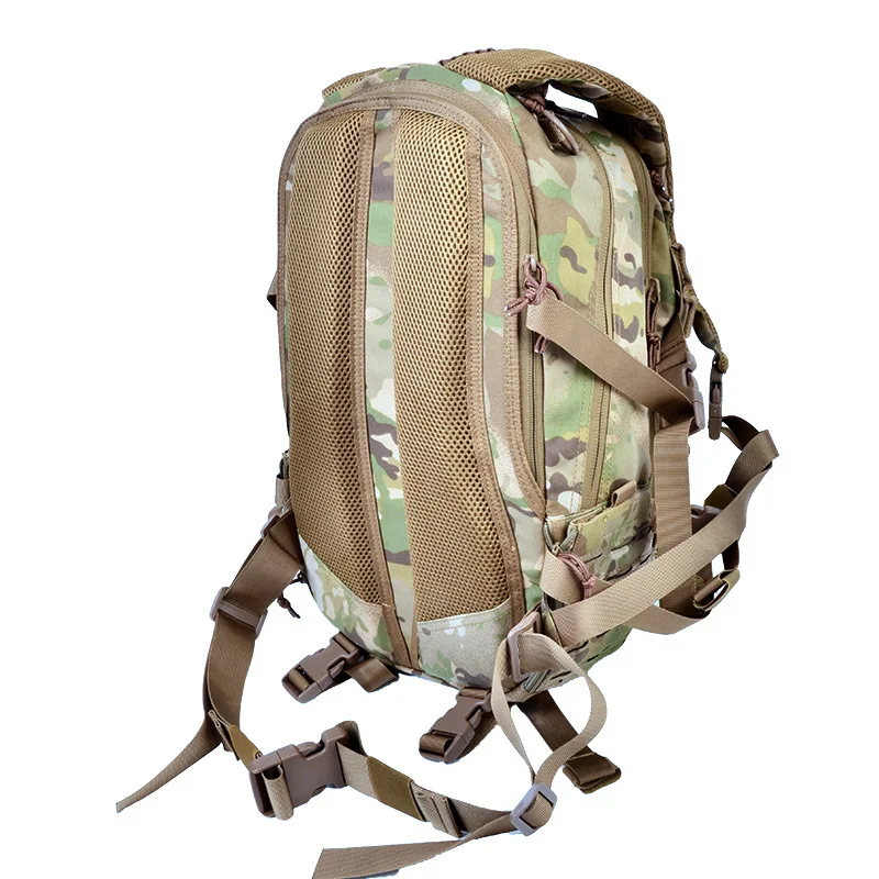 Тактический военный рюкзак, походная уличная охотничья сумка, EDC шестерни, лазерная резка, Molle PALS, Мультикам, 25л, софтбэк, армейские аксессуары