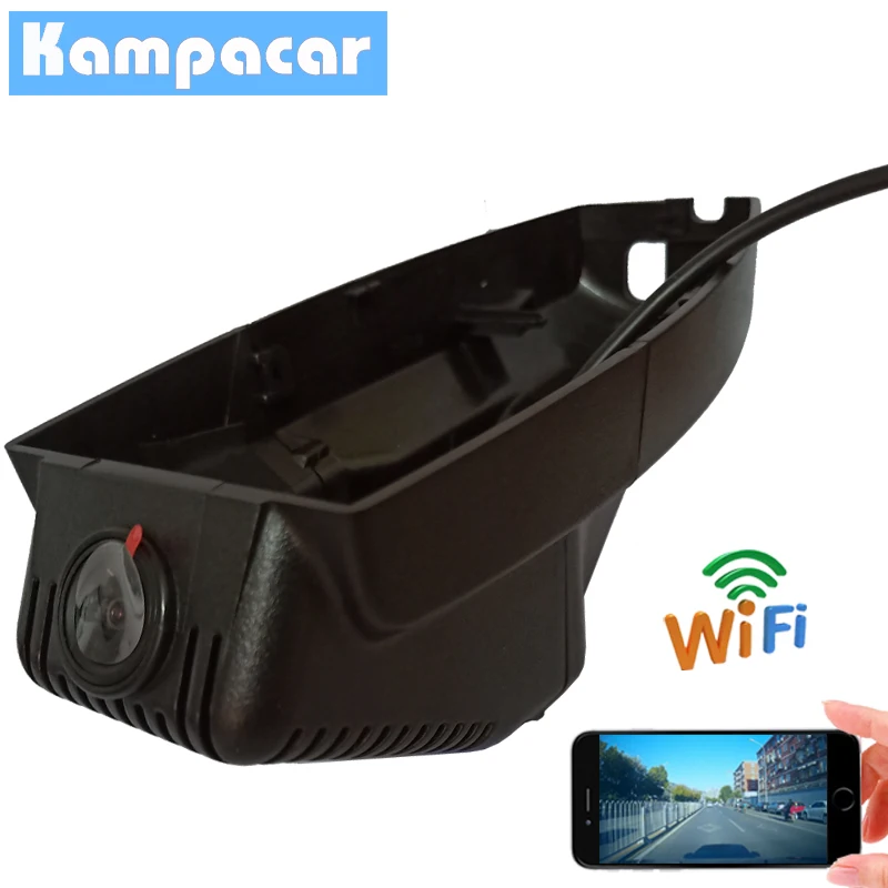 Kampacar Автомобильный видеорегистратор с двумя объективами, Wi-Fi DVR, видеорегистраторы для BMW X1 e84 X5 e70 X6 E71 idrive 35i 3 Series E90 335 5 e60 7 E65 Dash Cam