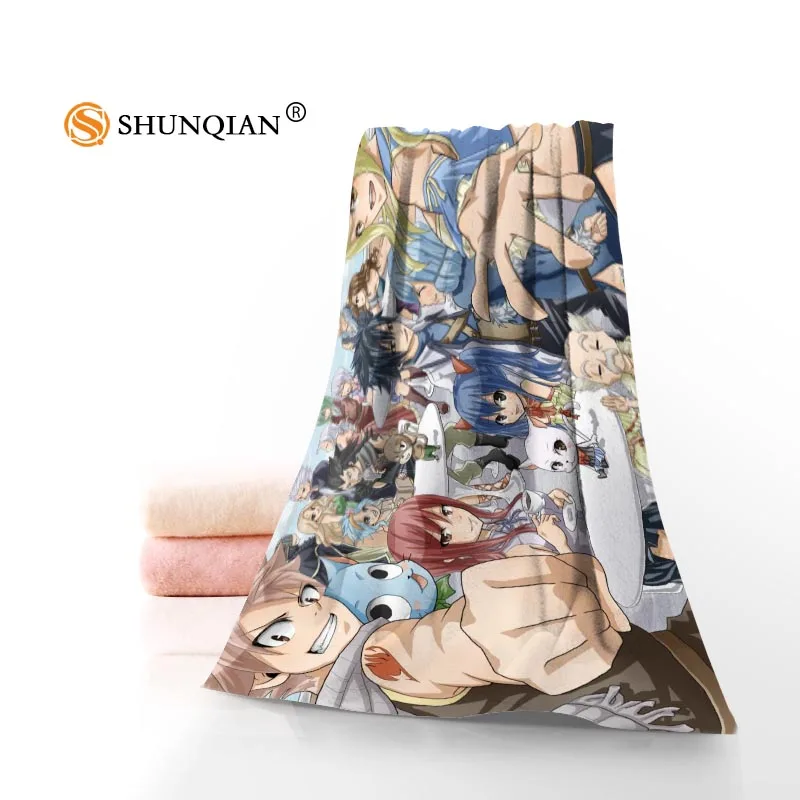 

Custom FAIRY TAIL 35x75cm 70x140cm Towels Facecloth Bath Towel Bamboo Fiber Washcloth Quick drying Sports Towel