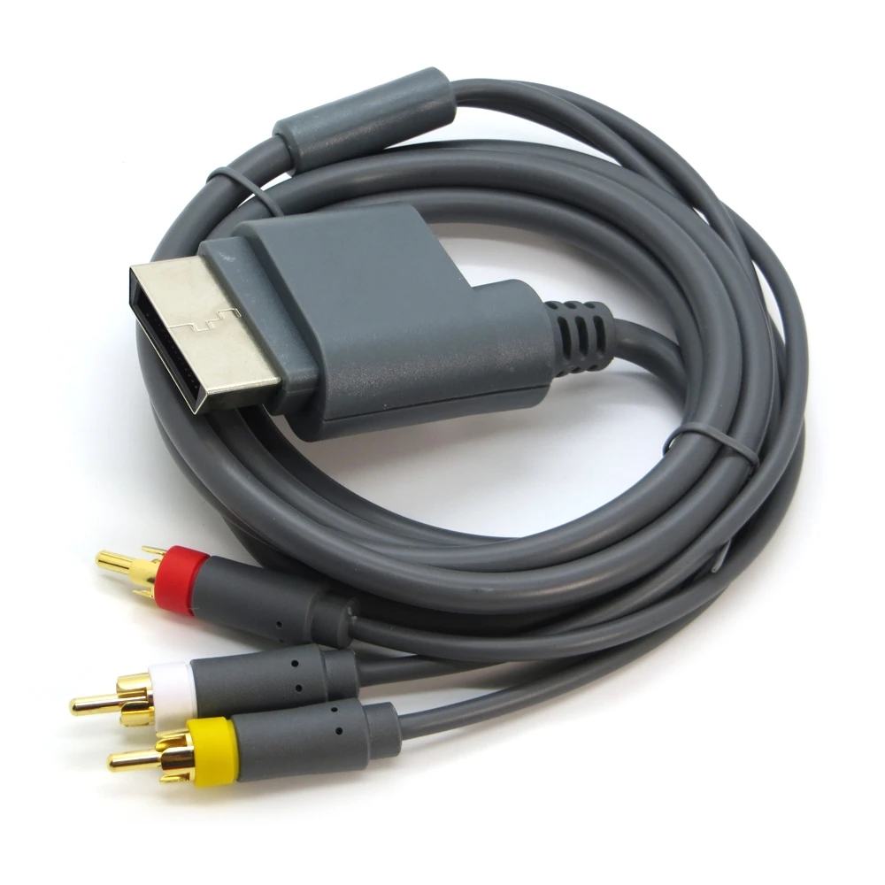 

1.8M Game Console to Display Component Video Cable HD TV Audio Video AV Cable Cord RCA for Xbox 360