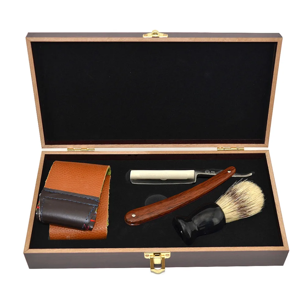 Men Gold Dollar 800 Classic Straight Shaving Razor Cut Throat Knife