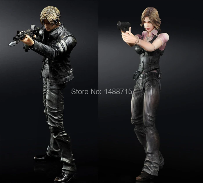 

Hot Game Resident Evil 6 Leon S. Kennedy Helena Harper 22CM/8.7" Action Figure Square Enix Play Arts Kai Toys New In Box