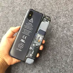 Kuutti Squishy модный ретро аккумулятор с принтом крутые короткие черные чехлы для телефонов для мужчин чехлы для телефонов для iPhone 6 6s 7 8 Plus X Чехол