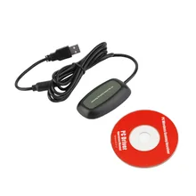 Беспроводной ПК USB 2,0 приемник для xbox 360 контроллер игровой usb-адаптер для приемника ПК приемник для microsoft для xbox 360 с CD