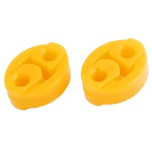 4 Pcs 2 Holes Race Car Truck Muffler Exhaust Hanger Bushings Yellow