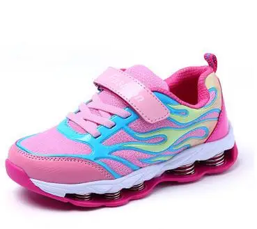 Обувь для детей Chaussure Enfant; нескользящая подошва; дышащие; детская обувь с подсветкой для малыша; на каждый день спортивные обувь девочек мальчиков кроссовки XL629 - Цвет: Розовый
