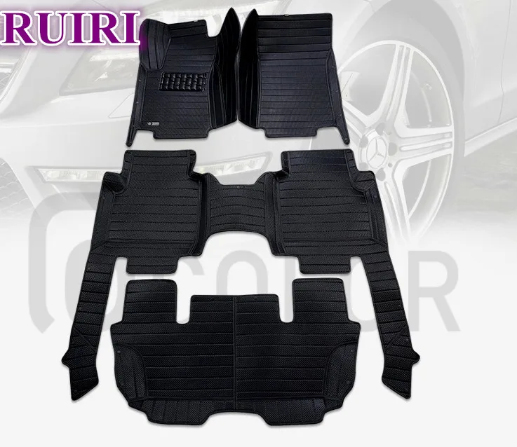 

Best quality! Custom special car floor mats for Hyundai Santa fe 7 seats 2019 waterproof carpets for Santafe 2019,Free shipping