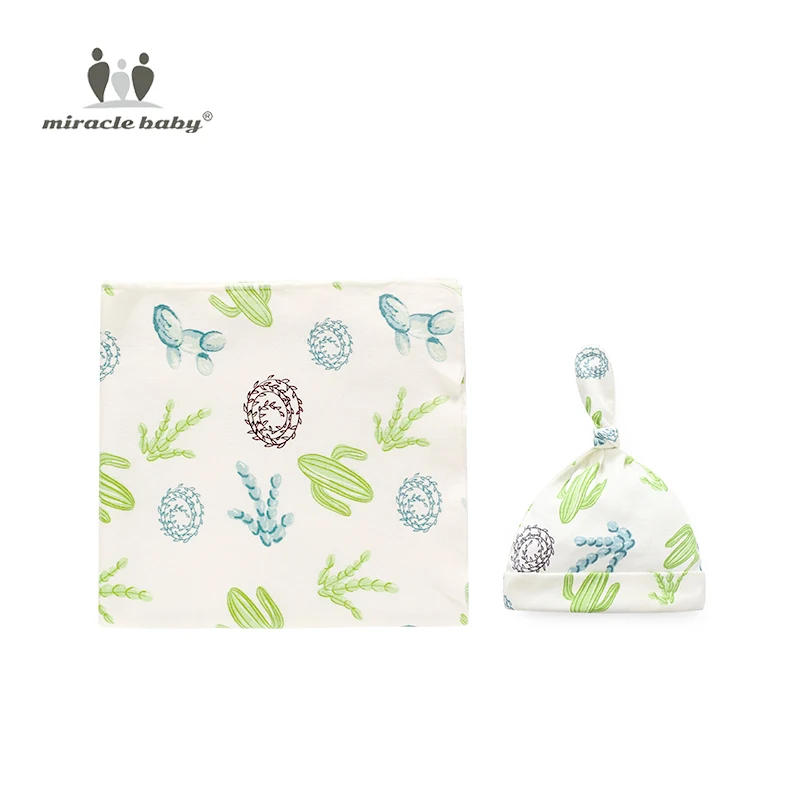 Чудо-детский набор пеленок из органического хлопка для новорожденных, Пеленальное Одеяло, шапки(одеяло с крышкой) для детей 0-6 месяцев, реквизит для фотосессии