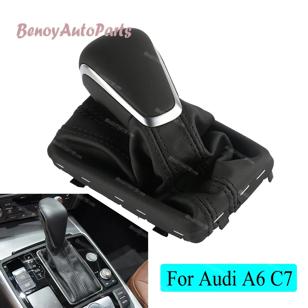 4G1713139 для Audi NEW A7 A6 PA стиль C7 2016 2017 2018 черная ручка переключения передач с кожаным
