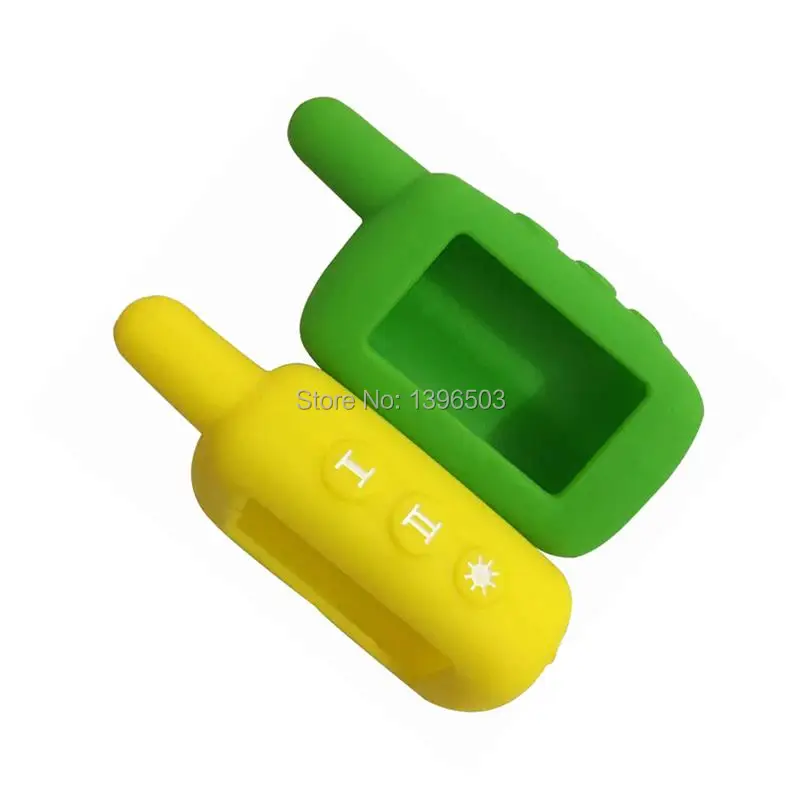 Silicone key case for 2 way car alarm system LCD remote control key fob cover Starline A6 A9 A8 A4 A2 A1 keychain body shell