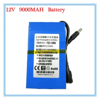 

Rechargeable 12V DC 9000MAH Li-ion Battery 12.6V 9AH Battery for CCTV Camera 10PCS/LOT Free shipping