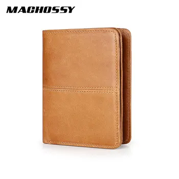 

Vintage Oil Wax Handmade Real Skin Men Wallets High Quality Cowhide Zipper Purse Genuine Leather Card Holders Wallet For Man