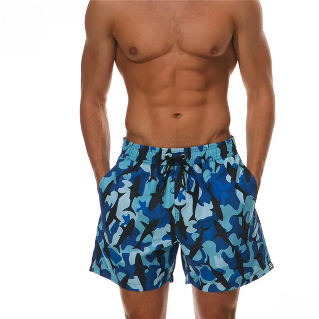 Plus Size Swimwear Men Swim Shorts Swimming Trunks Bermuda Surf Beach ...