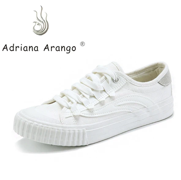 

Adriana 2019 Female Canvas Shoes White Sneakers for Women Fashion Vulcanize Shoes Summer Casual Zapatillas Mujer Hot Flat Shoes