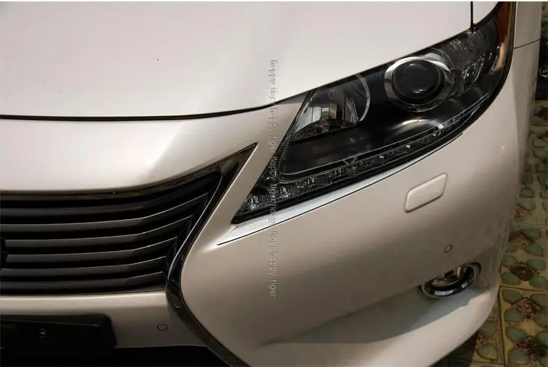 Яркий головной светильник из нержавеющей стали для Lexus ES250 300h 350, декоративный светильник с блестками для бровей