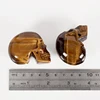 Natural Tiger Eye Carved Skull 5