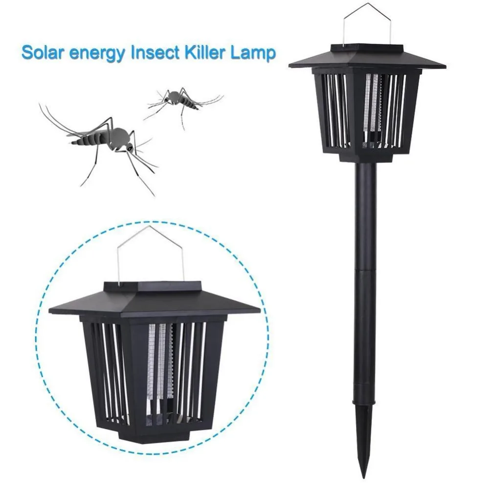 

Mosquito Killer Solar Powered Path Lamp LED Light Mosquito Pest Bug Zapper Insect Killer Lamp Garden Lawn Light