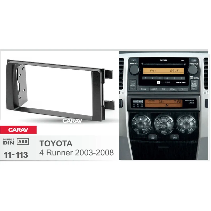 Doble Din Radio Fascia for TOYOTA 4 Runner Stereo Audio Panel Mount