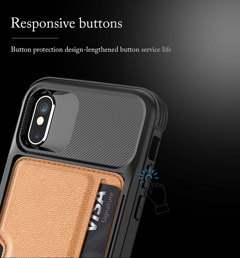Ascromy For iPhone XS Max Case Wallet Flip Leather Cover Silicone TPU Card Slot Holder For iPhone X XR 8 Plus 7 6 6S Accessories (4)