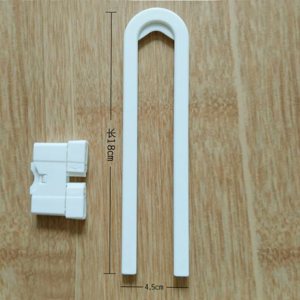 U Shape Lock Child Kitchen Cabinet Cupboard Slide Lock Child Baby Door Handles Safety Sliding Safe Furniture Protect