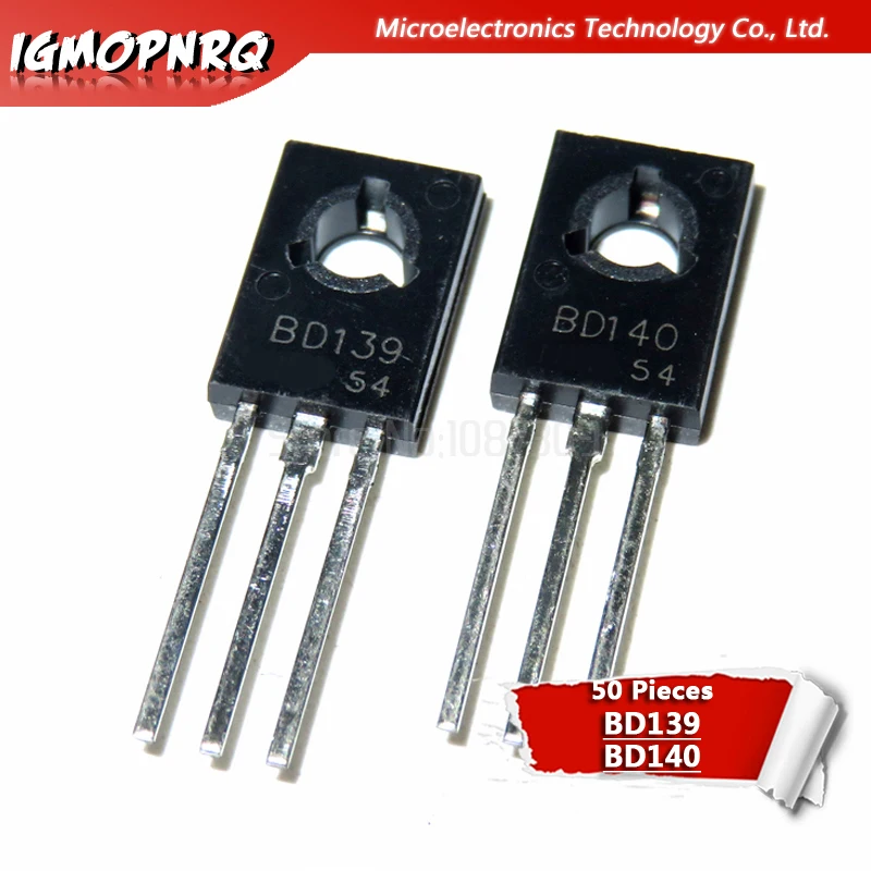 50PCS BD139 TO-126 NPN 80V 1.5A Power Transistors NEW