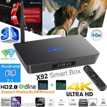 5PCS X92 Amlogic S912 Android TV Box 7 1 2GB 3GB 16GB font b Octa b