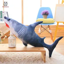 BOLAFYNIA Children Plush Stuffed Toy big white Shark pillow Baby Kids Toy for Christmas Birthday Gift bolafynia simulation lying tiger children plush stuffed toy tiger for birthday gift