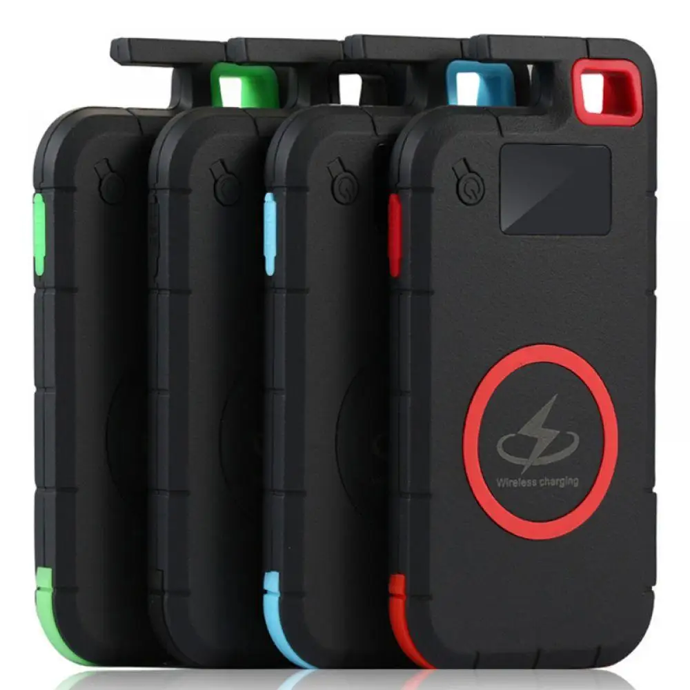 

wireless charging mobile power 20000mAh mobile phone bracket LCD screen wireless Powerbank charging External Battery Pack Sale