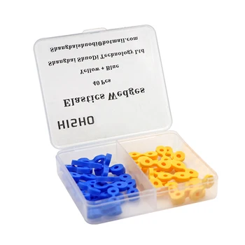

40pcs/set Dental Elastic Fixing Wedges Matrix Matrices Rubber Dam Autoclavable Dental Material Free shipping