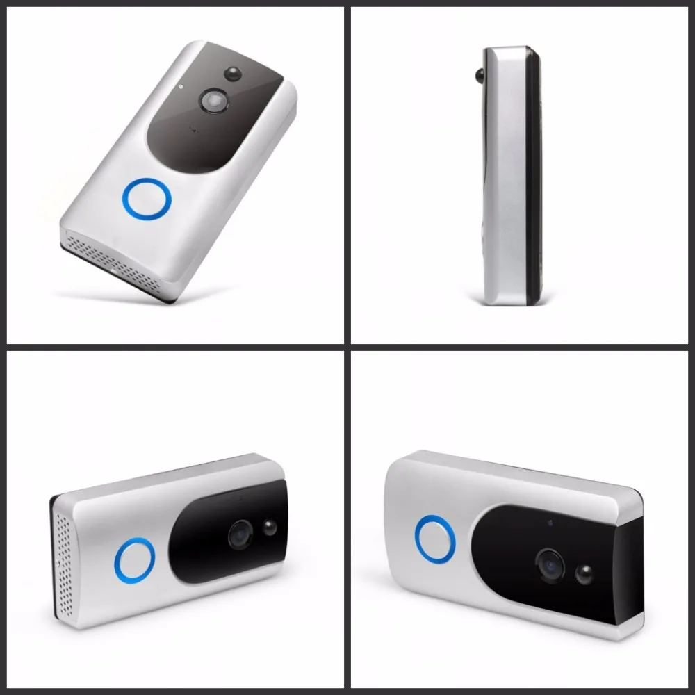 M2 беспроводной дверной звонок камера 720P HD Смарт Wifi видео домофон с кольцом Chime PIR