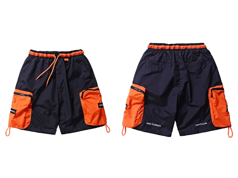 Zipper Pockets Cargo Baggy Shorts 1