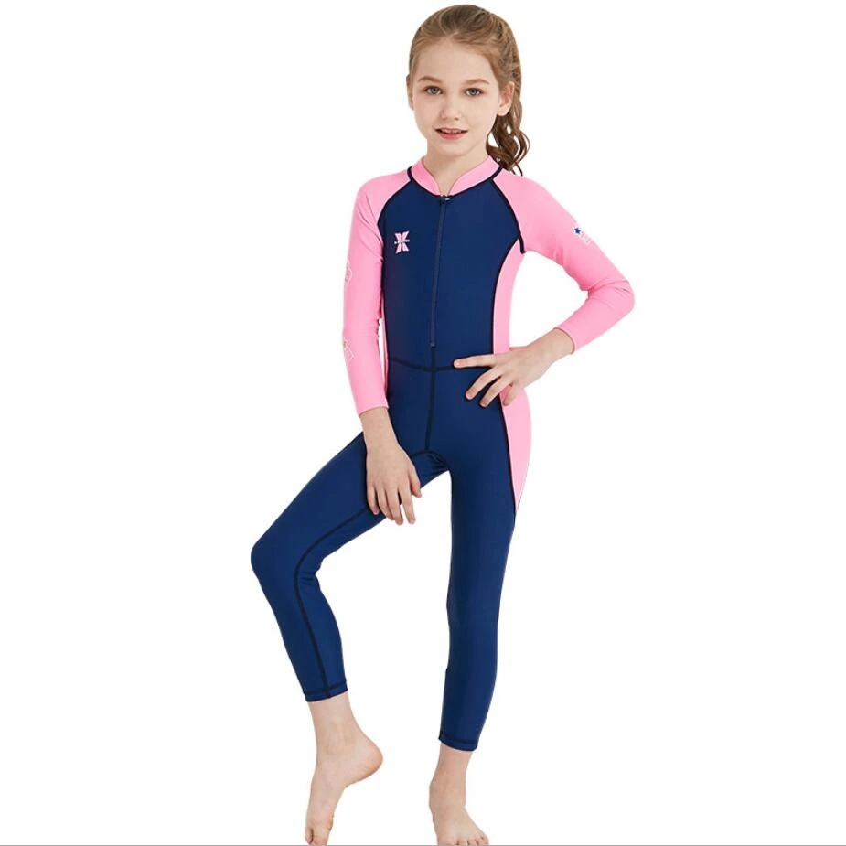 Upf 50 Spring Summer Kids Wetsuit Lycra Wet Suits Full Body One Piece Back Zip Long Sleeve Swimwear Swimsuit Pink Boy Girls 354 Wetsuit Aliexpress